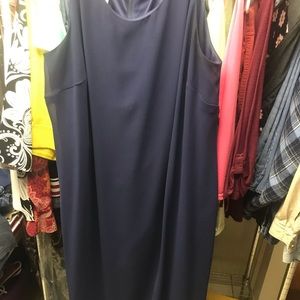 Sleeveless Navy Dress